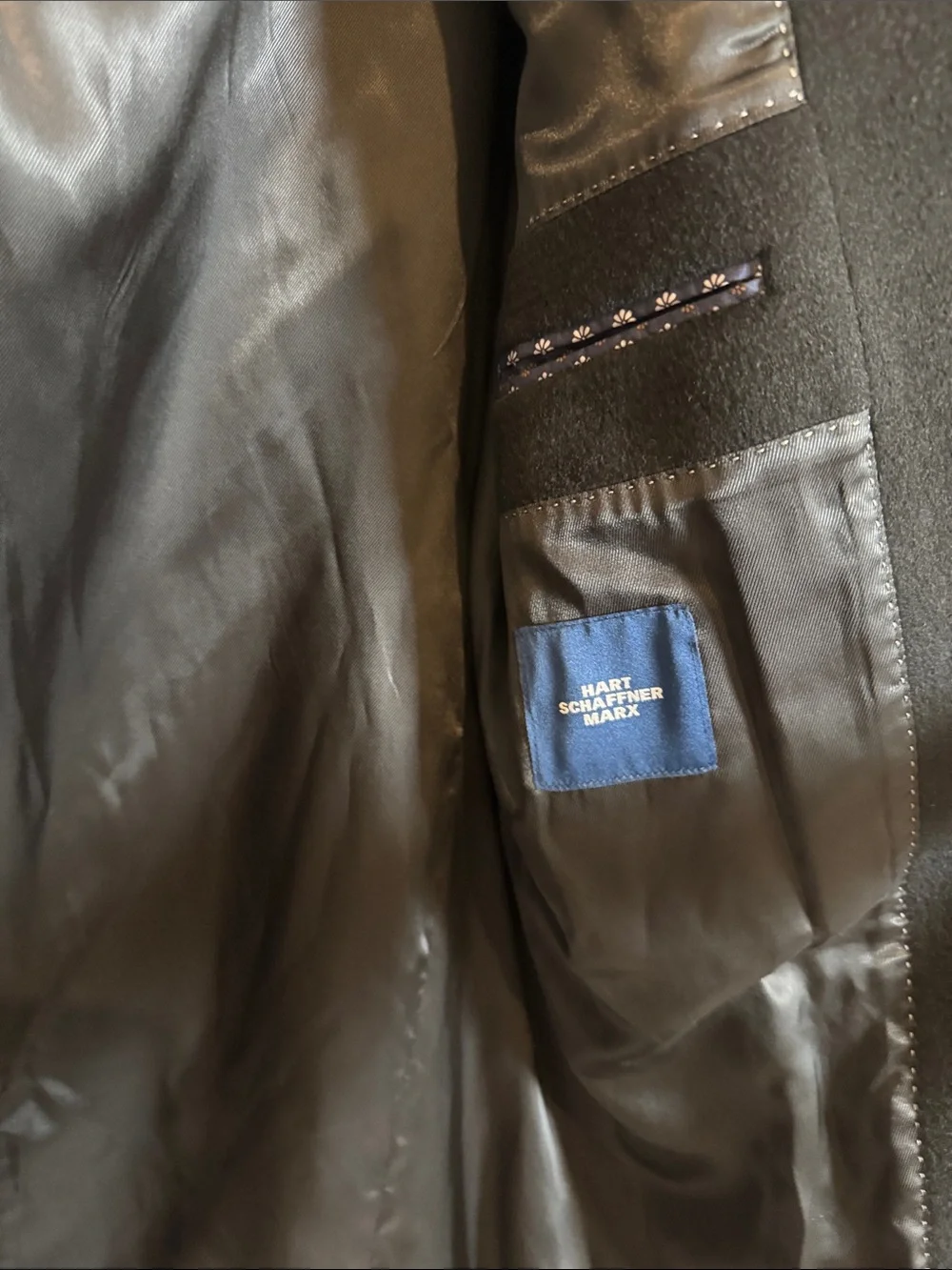 Hart Schaffner Marx Wool Cashmere Overcoat 40R